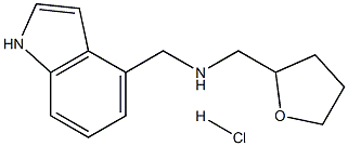 N-(1H-indol-4-ylmethyl)-N-(tetrahydrofuran-2-ylmethyl)amine hydrochloride Structure