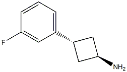 TRANS-3-(3-FLUOROPHENYL)CYCLOBUTANAMINE Struktur