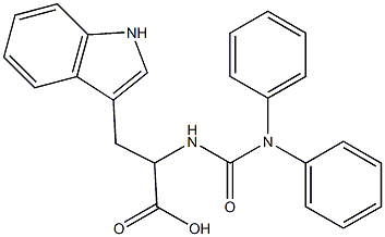 2-(3,3-diphenylureido)-3-(1H-indol-3-yl)propanoic acid