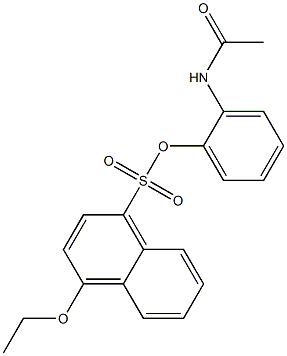 2-acetamidophenyl 4-ethoxynaphthalene-1-sulfonate Structure