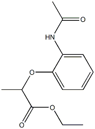 ethyl 2-(2-acetamidophenoxy)propanoate Struktur