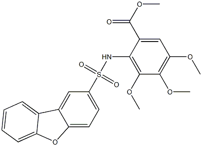 methyl 2-(dibenzo[b,d]furan-2-sulfonamido)-3,4,5-trimethoxybenzoate Structure