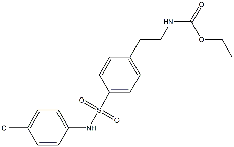 ethyl 4-(N-(4-chlorophenyl)sulfamoyl)phenethylcarbamate Structure