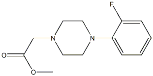 methyl 2-(4-(2-fluorophenyl)piperazin-1-yl)acetate 化学構造式