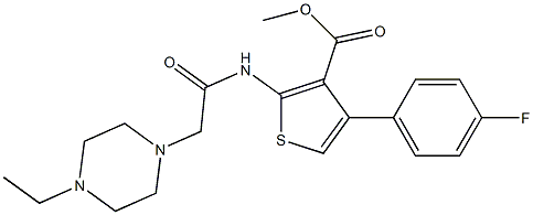 methyl 2-(2-(4-ethylpiperazin-1-yl)acetamido)-4-(4-fluorophenyl)thiophene-3-carboxylate