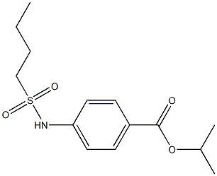 isopropyl 4-(butylsulfonamido)benzoate Structure