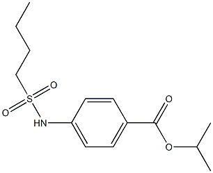 isopropyl 4-(butylsulfonamido)benzoate,,结构式