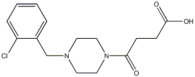 4-(4-(2-chlorobenzyl)piperazin-1-yl)-4-oxobutanoic acid Structure