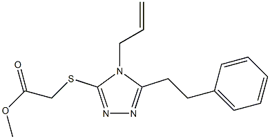 methyl 2-((4-allyl-5-phenethyl-4H-1,2,4-triazol-3-yl)thio)acetate