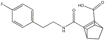 3-((4-fluorophenethyl)carbamoyl)bicyclo[2.2.1]hept-5-ene-2-carboxylic acid Structure