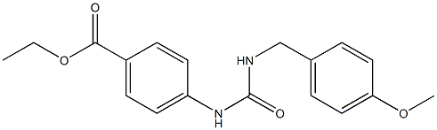 ethyl 4-(3-(4-methoxybenzyl)ureido)benzoate Structure