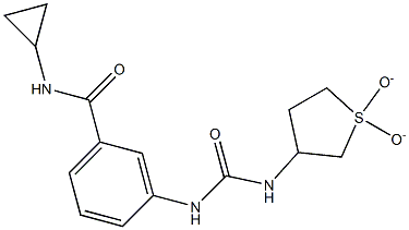 N-cyclopropyl-3-(3-(1,1-dioxidotetrahydrothiophen-3-yl)ureido)benzamide Structure