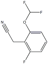 2-二氟甲氧基-6-氟苯乙腈,,结构式