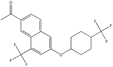 1-[8-Trifluoromethyl-6-(4-trifluoromethyl-cyclohexyloxy)-naphthalen-2-yl]-ethanone