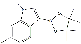 1,6-dimethyl-3-(4,4,5,5-tetramethyl-1,3,2-dioxaborolan-2-yl)-indole Structure