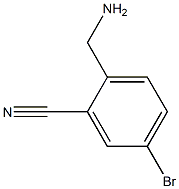 2-(aminomethyl)-5-bromobenzonitrile 化学構造式