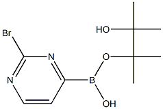 2-bromopyrimidin-4-ylboronic acid pinacol ester Structure