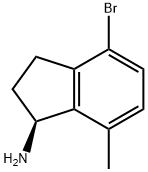 (1S)-4-BROMO-7-METHYLINDANYLAMINE,1259758-80-9,结构式