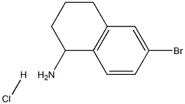 6-Bromo-1,2,3,4-tetrahydronaphthalen-1-amine hydrochloride Structure