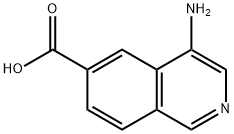 4-aminoisoquinoline-6-carboxylic acid, 1956332-68-5, 结构式