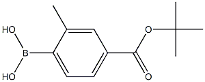 (4-(叔丁氧羰基)-2-甲基苯基)硼酸,,结构式