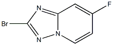 2-Bromo-7-fluoro-[1,2,4]triazolo[1,5-a]pyridine 结构式