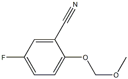 5-Fluoro-2-methoxymethoxy-benzonitrile,,结构式