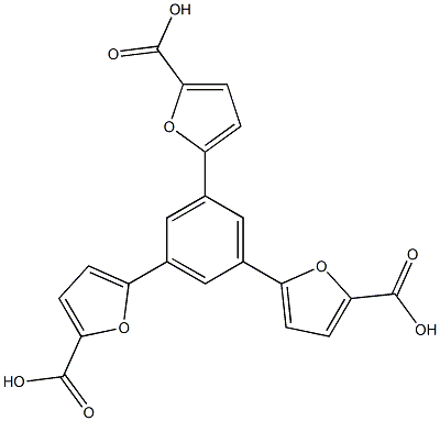 5,5',5''-(benzene-1,3,5-triyl)trifuran-2-carboxylic acid Structure