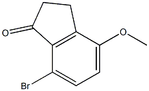 7-Bromo-4-methoxy-1-indanone Struktur