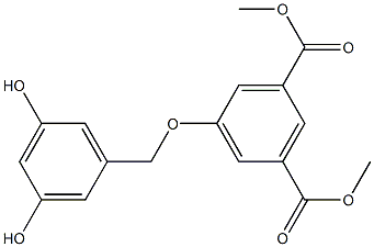 dimethyl 5-(3,5-dihydroxybenzyloxy)isophthalate Structure