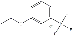 potassium(3-ethoxyphenyl)trifluoroboranuide 化学構造式