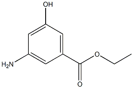 Ethyl 3-amino-5-hydroxybenzoate 化学構造式