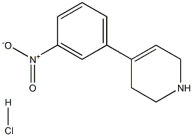 4-(3-nitrophenyl)-1,2,3,6-tetrahydropyridine hydrochloride 化学構造式