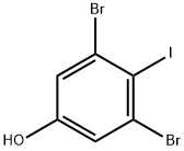 3,5-Dibromo-4-iodo-phenol 化学構造式