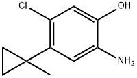 2-amino-5-chloro-4-(1-methylcyclopropyl)phenol Structure