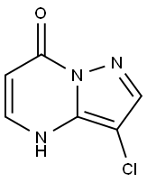 3-Chloro-4H-pyrazolo[1,5-a]pyrimidin-7-one 化学構造式