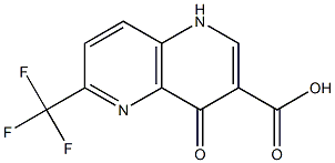 4-Oxo-6-trifluoromethyl-1,4-dihydro-[1,5]naphthyridine-3-carboxylic acid 结构式