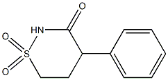 4-phenyl-1,2-thiazinan-3-one 1,1-dioxide Structure