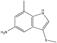 7-Methyl-3-methylsulfanyl-1H-indol-5-ylamine