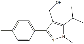 (5-isopropyl-1-methyl-3-p-tolyl-1H-pyrazol-4-yl)methanol,,结构式