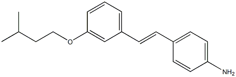 (E)-4-(3-(isopentyloxy)styryl)aniline Structure