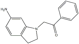 1-(6-aminoindolin-1-yl)-2-phenylethanone Struktur