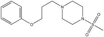 1-(methylsulfonyl)-4-(3-phenoxypropyl)piperazine 化学構造式