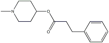 1-methylpiperidin-4-yl 3-phenylpropanoate Struktur