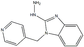 2-hydrazinyl-1-(pyridin-4-ylmethyl)-1H-benzo[d]imidazole Struktur