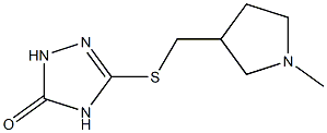 3-((1-methylpyrrolidin-3-yl)methylthio)-1H-1,2,4-triazol-5(4H)-one Struktur