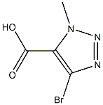 4-bromo-1-methyl-1H-1,2,3-triazole-5-carboxylic acid 化学構造式