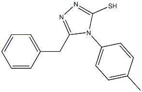 5-benzyl-4-p-tolyl-4H-1,2,4-triazole-3-thiol Struktur