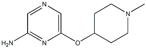 6-(1-methylpiperidin-4-yloxy)pyrazin-2-amine Struktur