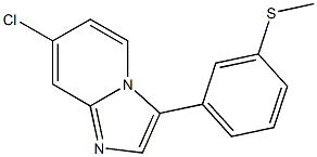 7-chloro-3-(3-(methylthio)phenyl)imidazo[1,2-a]pyridine Struktur